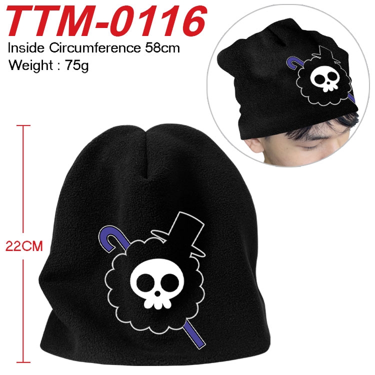 One Piece Printed plush cotton hat with a hat circumference of 58cm (adult size) TTM-0116