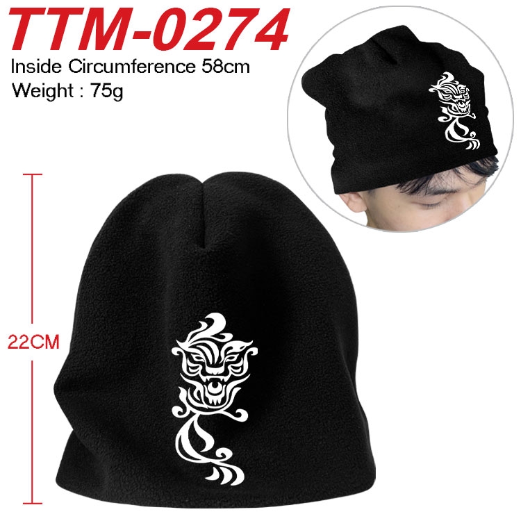 Tokyo Revengers Printed plush cotton hat with a hat circumference of 58cm (adult size) TTM-0274