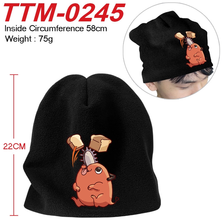 Chainsaw man Printed plush cotton hat with a hat circumference of 58cm (adult size) TTM-0245