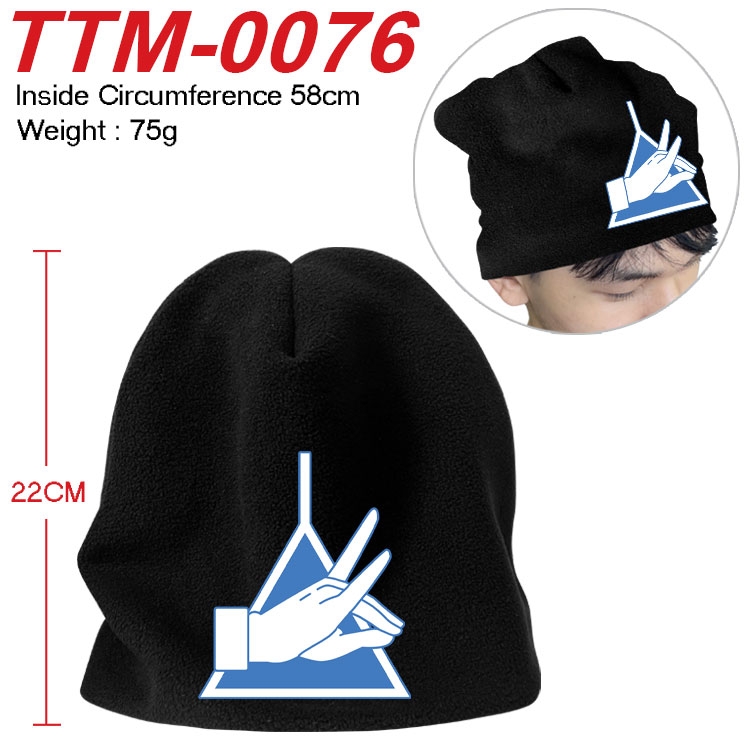 Chainsaw man Printed plush cotton hat with a hat circumference of 58cm (adult size)  TTM-0076