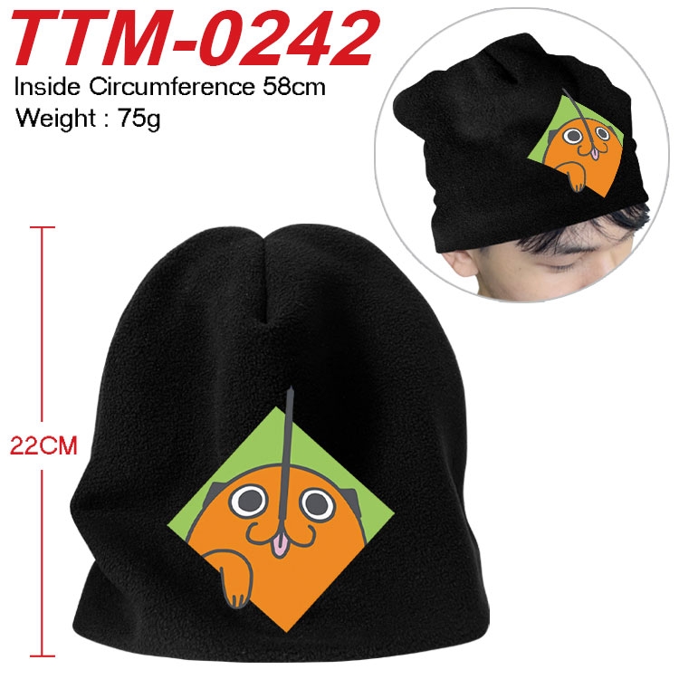 Chainsaw man Printed plush cotton hat with a hat circumference of 58cm (adult size)  TTM-0242