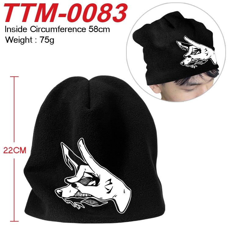 Chainsaw man Printed plush cotton hat with a hat circumference of 58cm (adult size)  TTM-0083