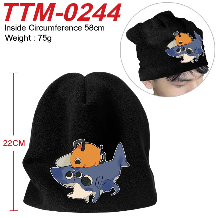 Chainsaw man Printed plush cotton hat with a hat circumference of 58cm (adult size)  TTM-0244