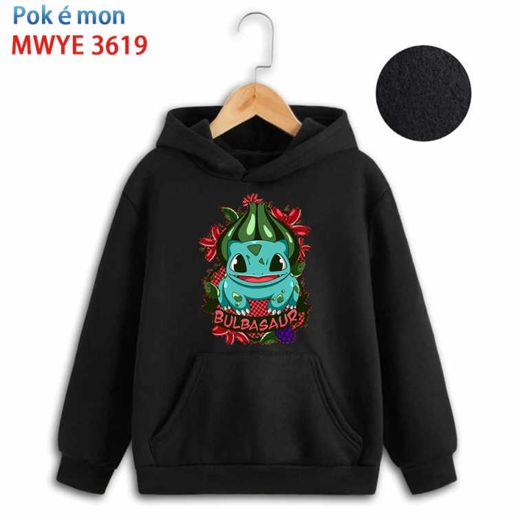 Pokemon Anime surrounding childrens pure cotton patch pocket hoodie 80 90 100 110 120 130 140 for children  MWYE-3619