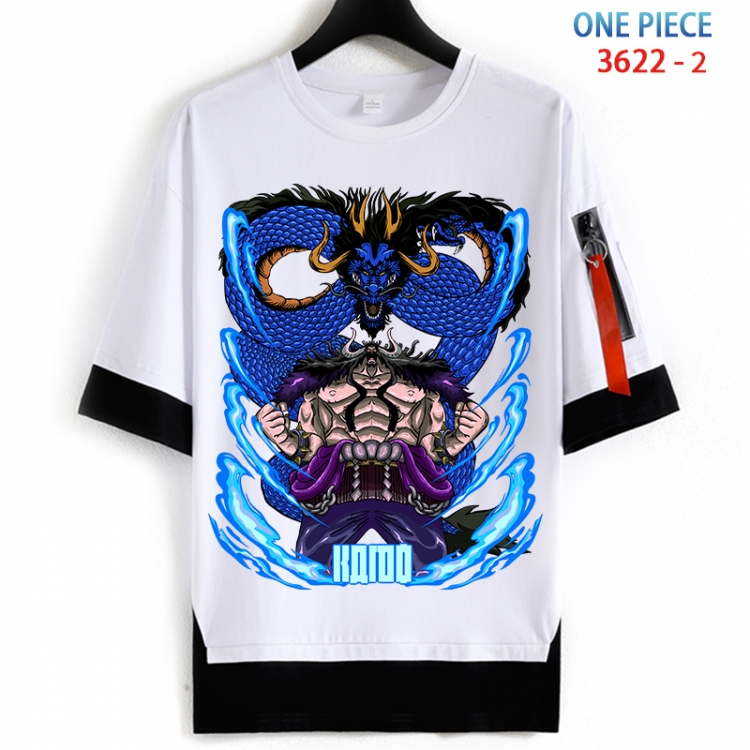 One Piece Cotton Crew Neck Fake Two-Piece Short Sleeve T-Shirt from S to 4XL HM-3622-2