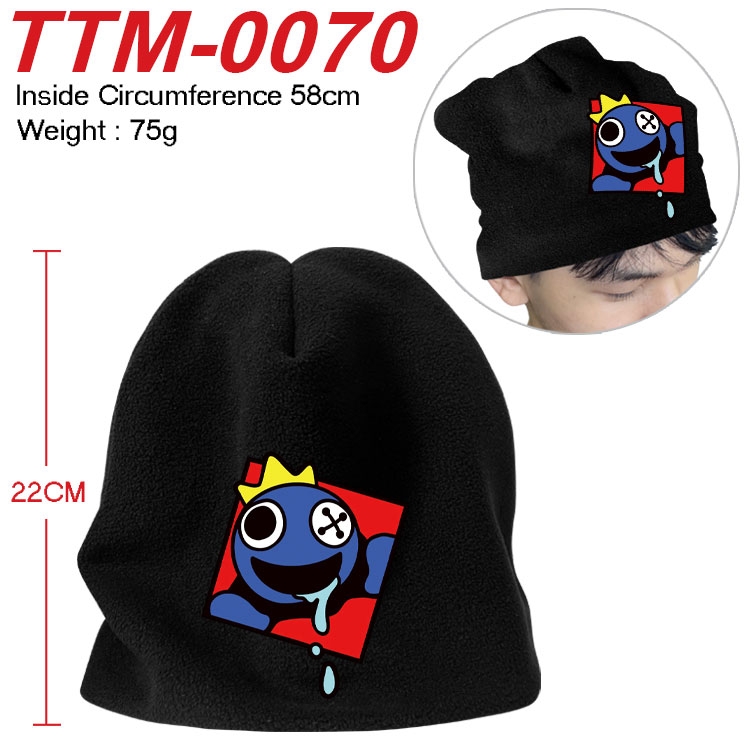 Rainbow Friend Printed plush cotton hat with a hat circumference of 58cm (adult size)  TTM-0070