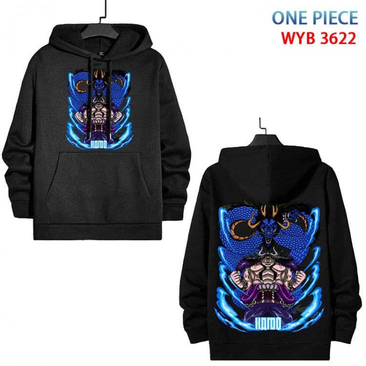 One Piece Anime peripheral pure cotton patch pocket sweater from XS to 4XL WYB-3622-3