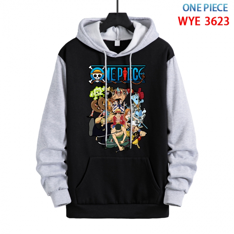 One Piece Anime peripheral pure cotton patch pocket sweater from XS to 4XL WYE-3623