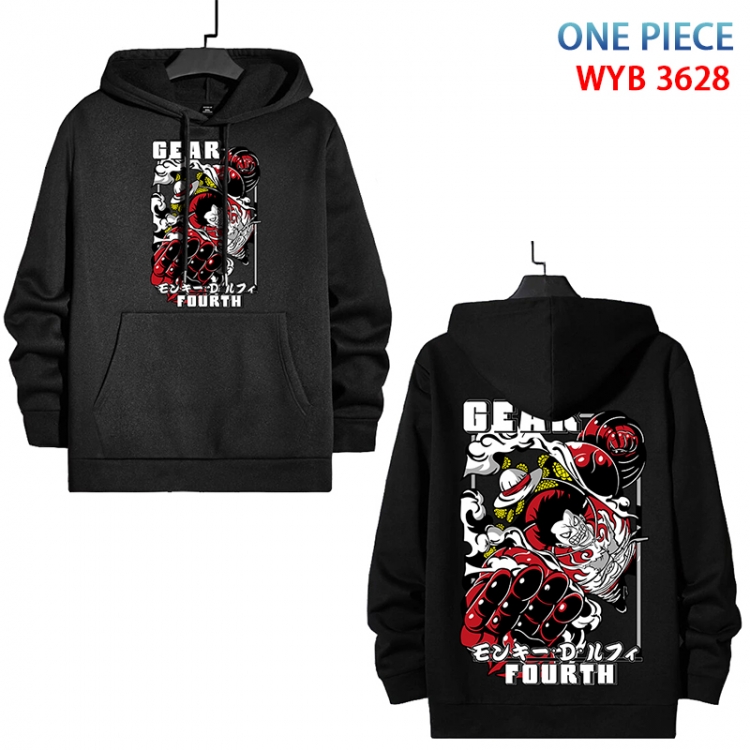 One Piece Anime peripheral pure cotton patch pocket sweater from XS to 4XL  WYB-3628-3