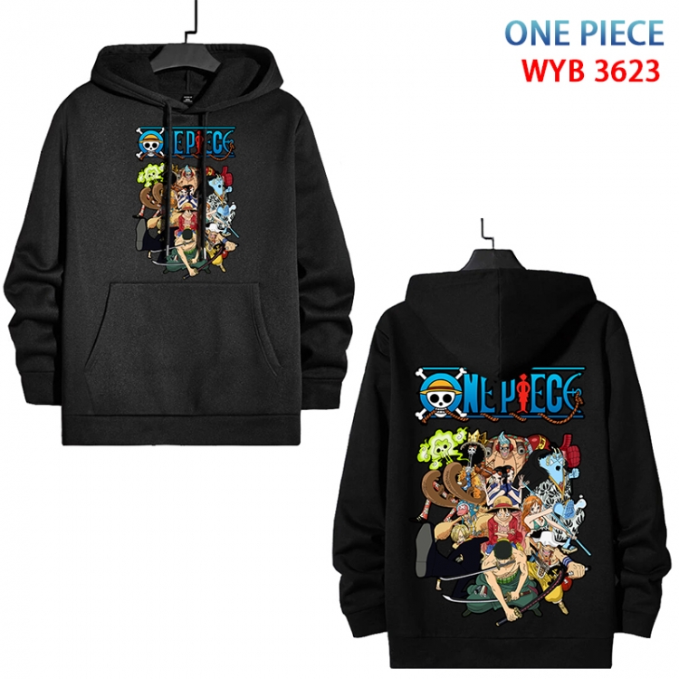 One Piece Anime peripheral pure cotton patch pocket sweater from XS to 4XL  WYB-3623-3