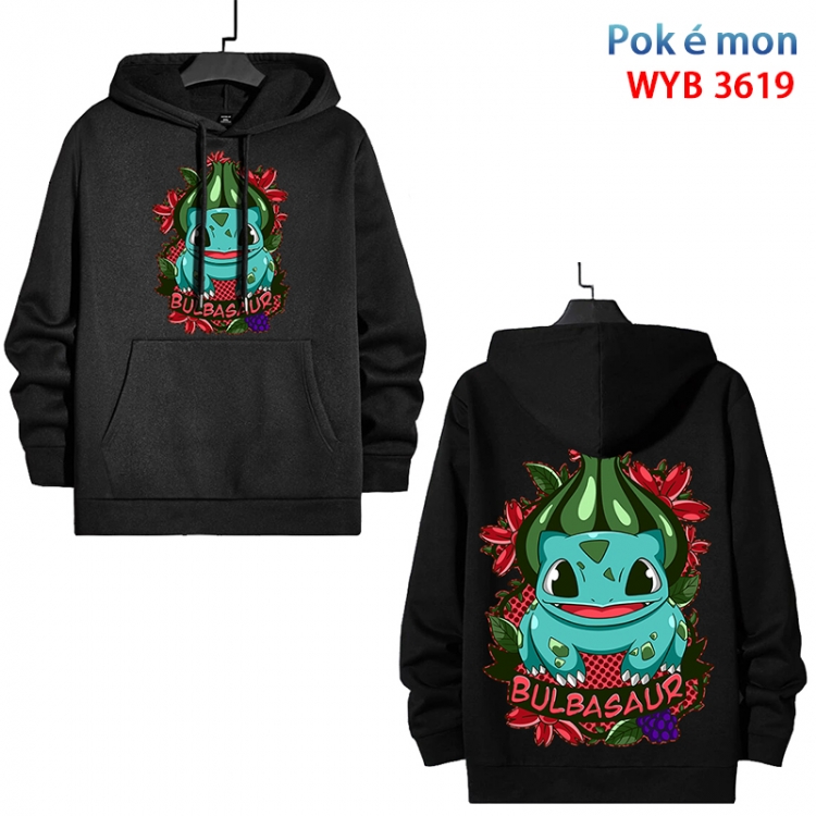 Pokemon Anime peripheral pure cotton patch pocket sweater from XS to 4XL  WYB-3619-3