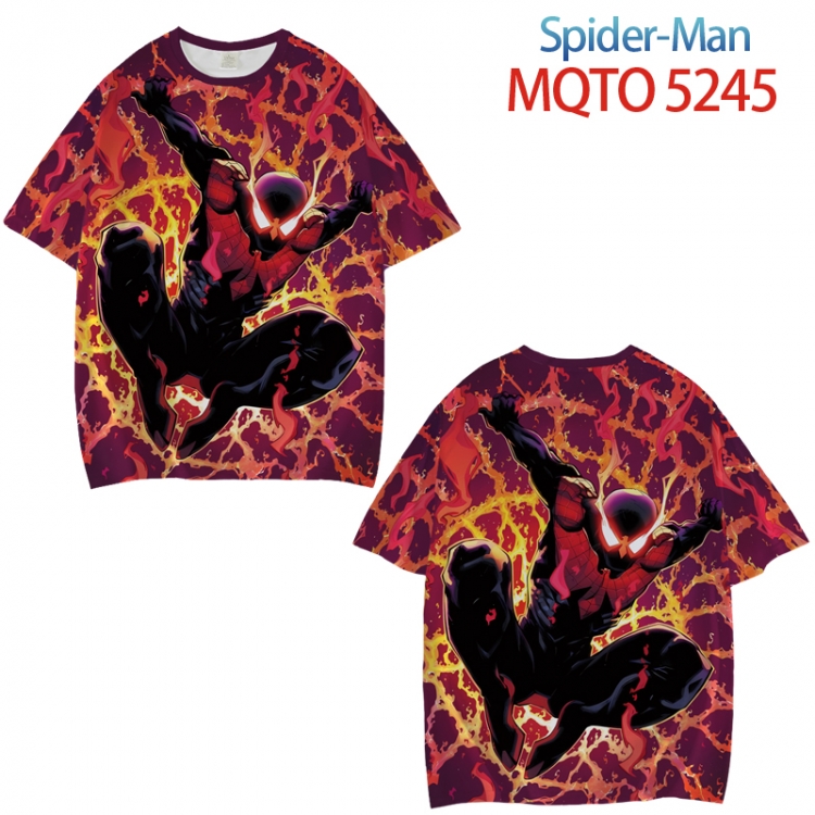 Spiderman  Full color printed short sleeve T-shirt from XXS to 4XL  MQTO 5245