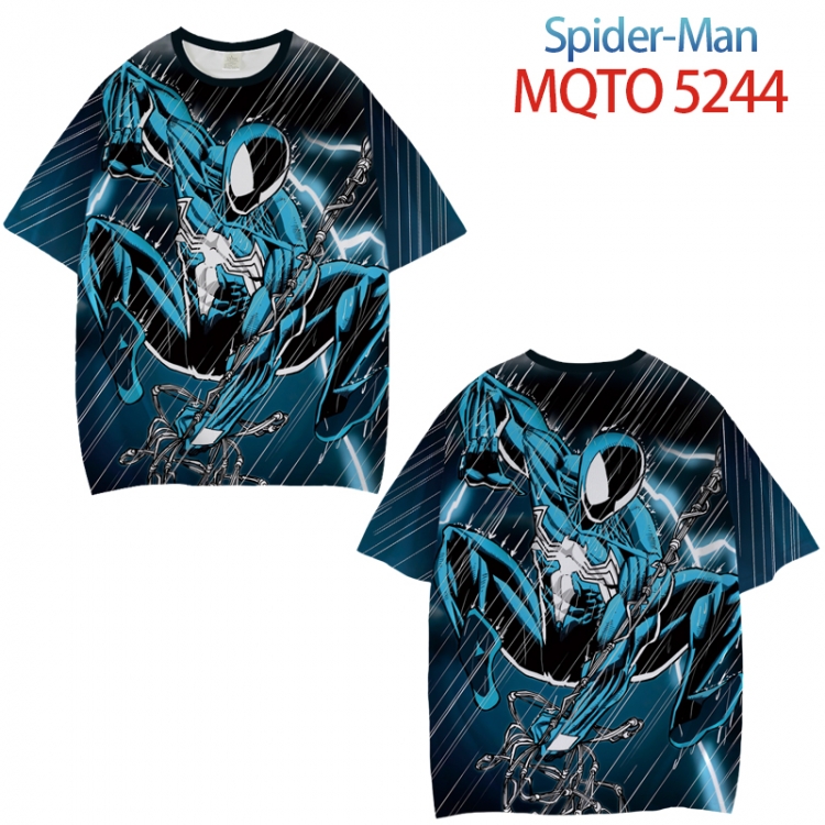 Spiderman  Full color printed short sleeve T-shirt from XXS to 4XL MQTO 5244