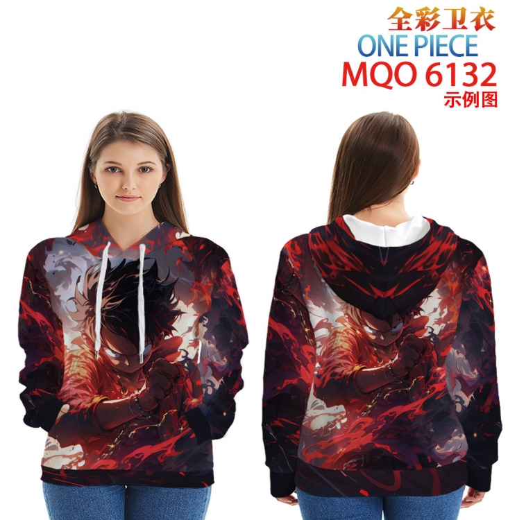 One Piece Long Sleeve Hooded Full Color Patch Pocket Sweatshirt from XXS to 4XL MQO 6132