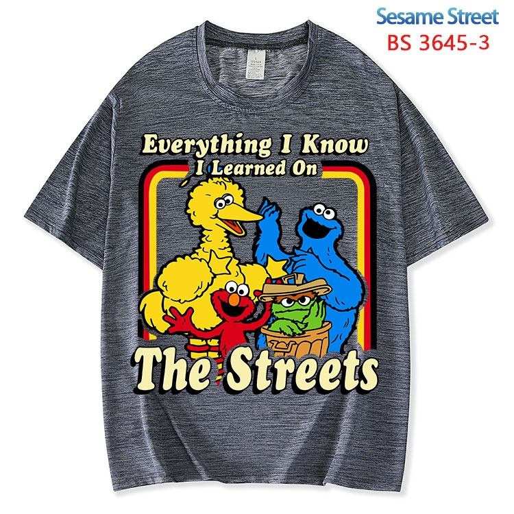 Sesame street  ice silk cotton loose and comfortable T-shirt from XS to 5XL BS-3645-3