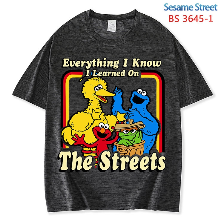 Sesame street  ice silk cotton loose and comfortable T-shirt from XS to 5XL BS-3645-1