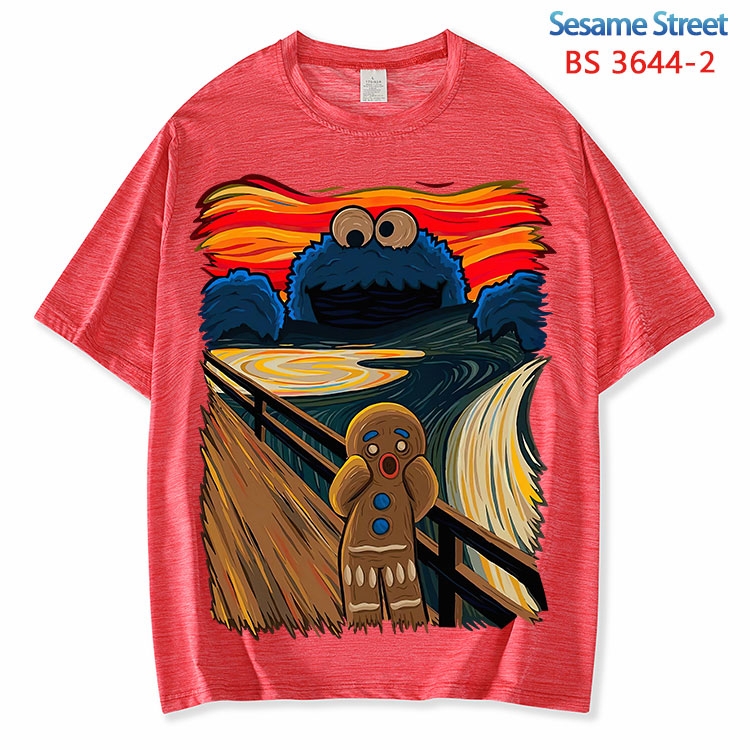 Sesame street  ice silk cotton loose and comfortable T-shirt from XS to 5XL  BS-3644-2
