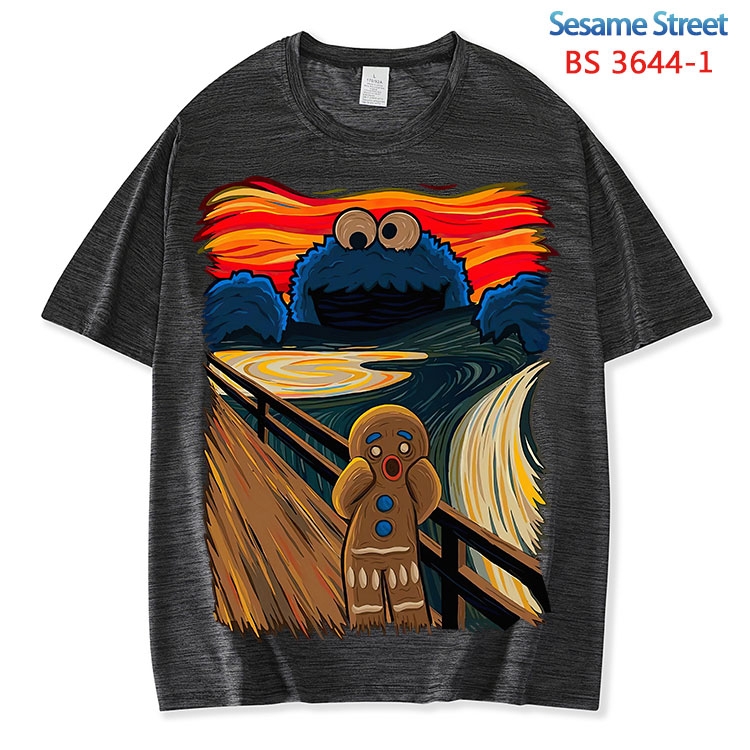 Sesame street  ice silk cotton loose and comfortable T-shirt from XS to 5XL BS-3644-1