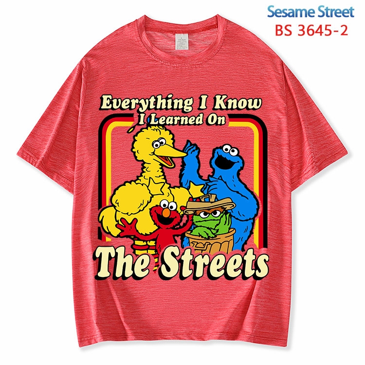 Sesame street  ice silk cotton loose and comfortable T-shirt from XS to 5X BS-3645-2 L