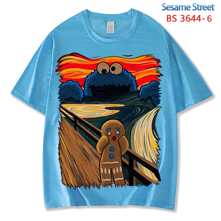 Sesame street  ice silk cotton loose and comfortable T-shirt from XS to 5XL BS-3644-6
