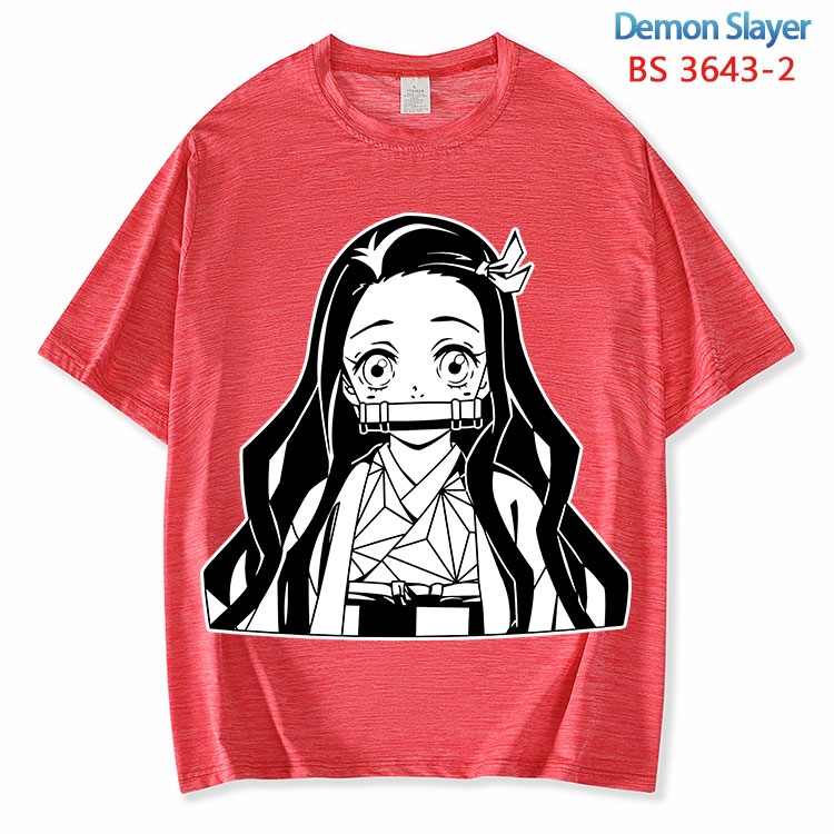 Demon Slayer Kimets  ice silk cotton loose and comfortable T-shirt from XS to 5XL BS-3643-2