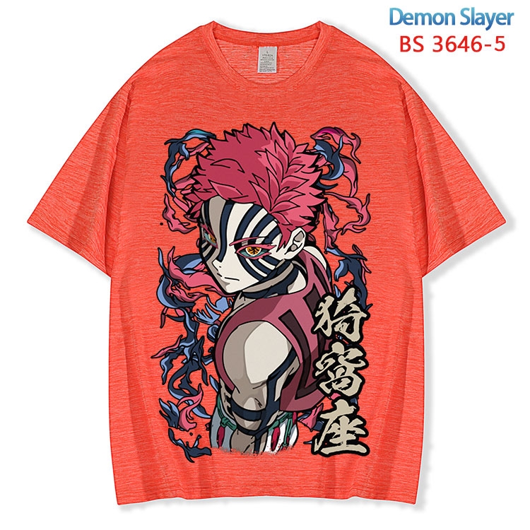 Demon Slayer Kimets  ice silk cotton loose and comfortable T-shirt from XS to 5XL BS-3646-5