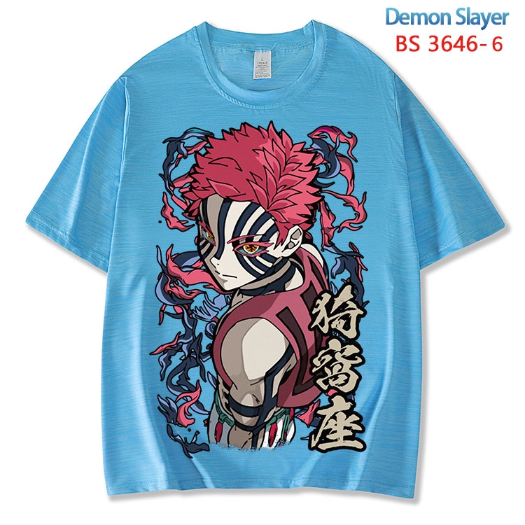 Demon Slayer Kimets  ice silk cotton loose and comfortable T-shirt from XS to 5XL BS-3646-6