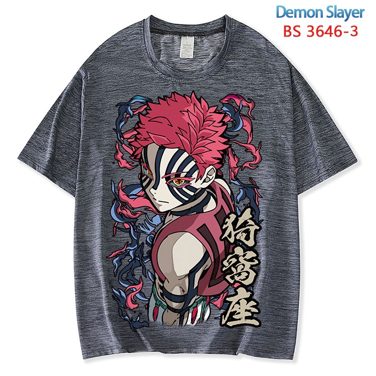Demon Slayer Kimets  ice silk cotton loose and comfortable T-shirt from XS to 5XL BS-3646-3