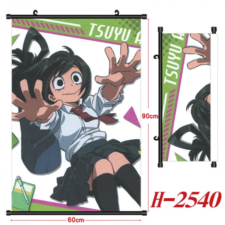 My Hero Academia Anime Black Plastic Rod Canvas Painting Wall Scroll 60X90CM H-2540
