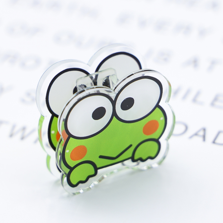 Big eyed frog Cartoon acrylic book clip creative multifunctional clip  price for 10 pcs F005