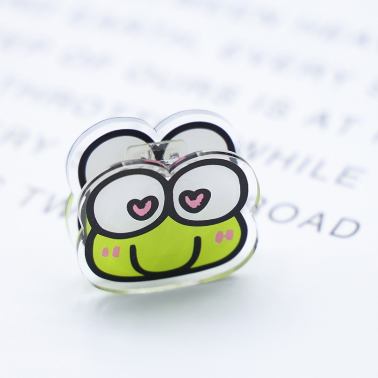 Big eyed frog Cartoon acrylic book clip creative multifunctional clip  price for 10 pcs F001