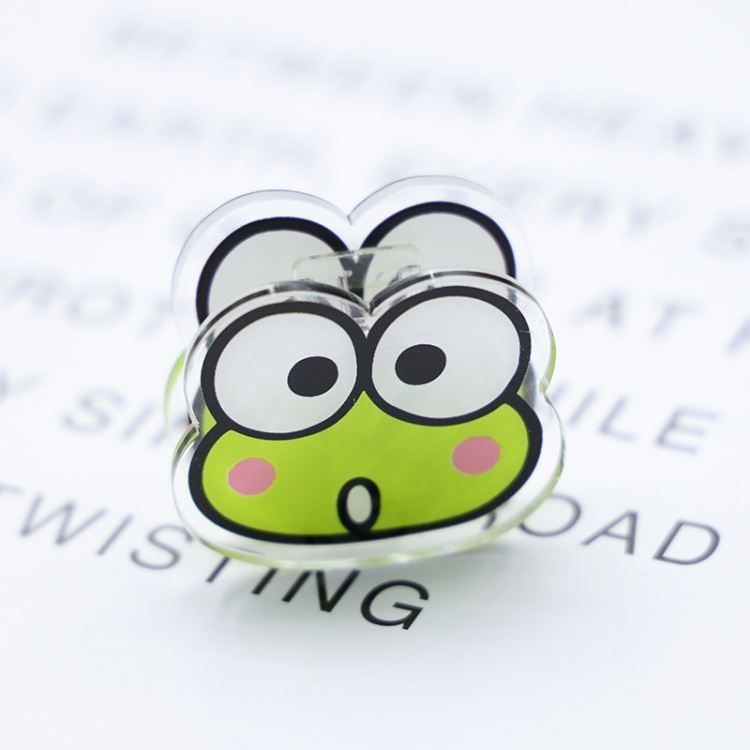 Big eyed frog Cartoon acrylic book clip creative multifunctional clip  price for 10 pcs F003