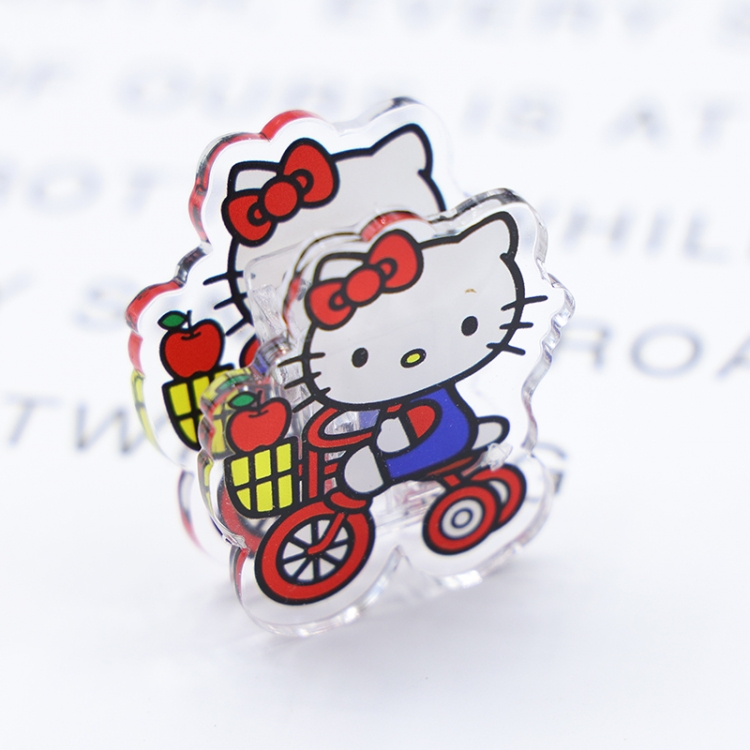 Hello Kitty Cartoon acrylic book clip creative multifunctional clip  price for 10 pcs F023