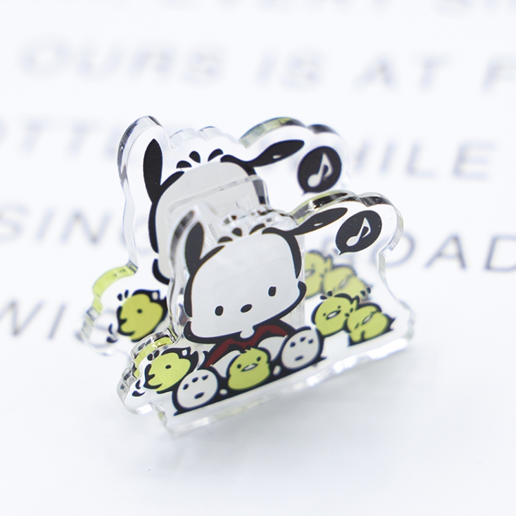 Pochacco Cartoon acrylic book clip creative multifunctional clip  price for 10 pcs F053