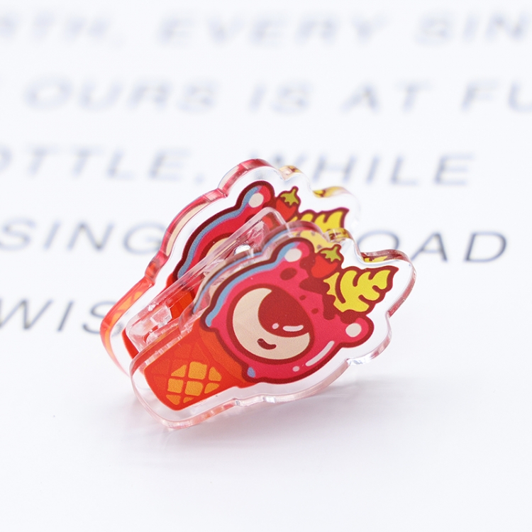 Lotso Cartoon acrylic book clip creative multifunctional clip  price for 10 pcs F075