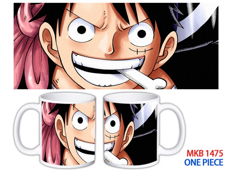 One Piece Anime color printing ceramic mug cup price for 5 pcs MKB-1475
