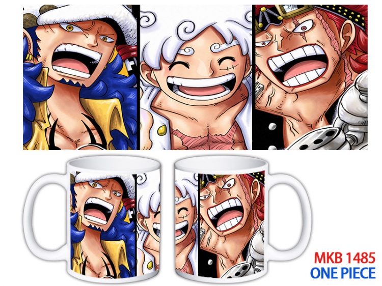 One Piece Anime color printing ceramic mug cup price for 5 pcs MKB-1485