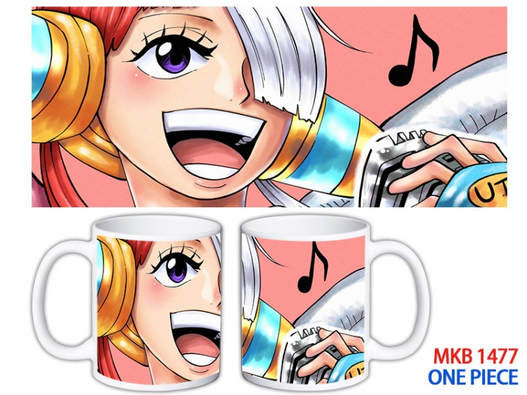 One Piece Anime color printing ceramic mug cup price for 5 pcs  MKB-1477
