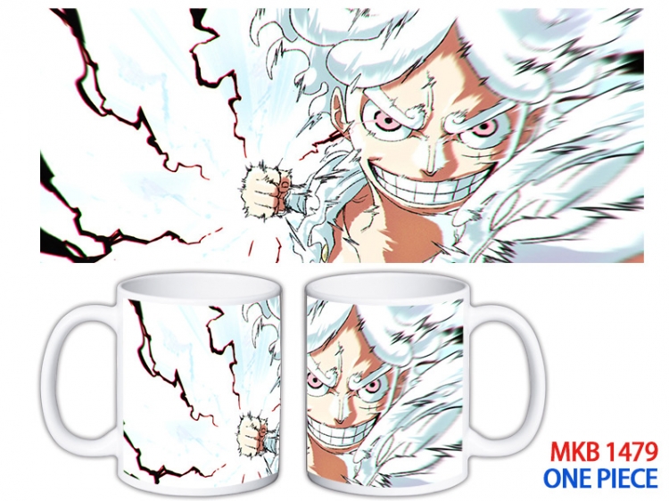 One Piece Anime color printing ceramic mug cup price for 5 pcs MKB-1479