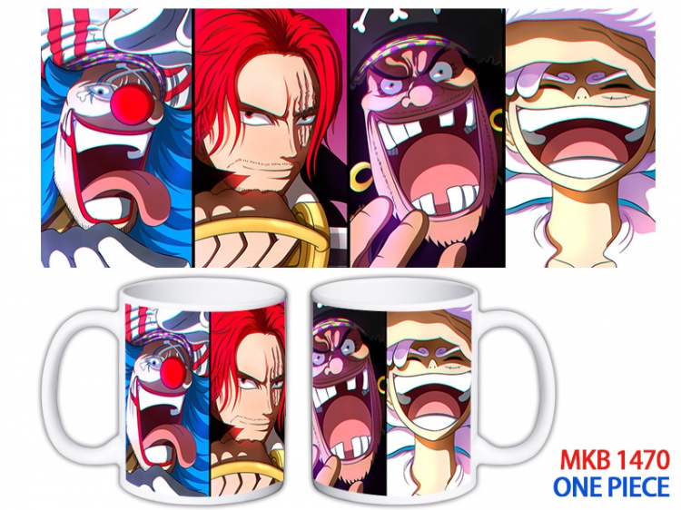 One Piece Anime color printing ceramic mug cup price for 5 pcs MKB-1470