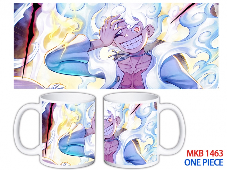 One Piece Anime color printing ceramic mug cup price for 5 pcs MKB-1463