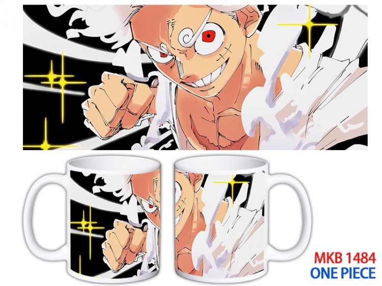 One Piece Anime color printing ceramic mug cup price for 5 pcs MKB-1484