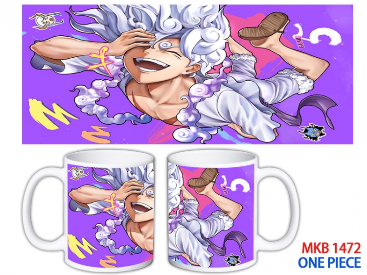 One Piece Anime color printing ceramic mug cup price for 5 pcs MKB-1472