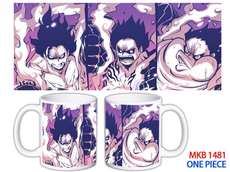 One Piece Anime color printing ceramic mug cup price for 5 pcs MKB-1481