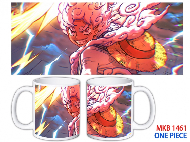 One Piece Anime color printing ceramic mug cup price for 5 pcs MKB-1461
