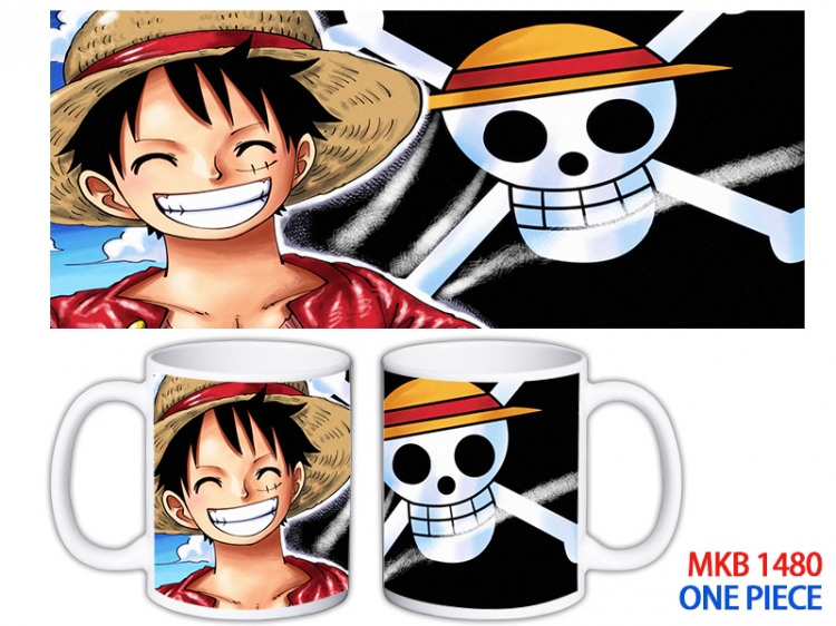 One Piece Anime color printing ceramic mug cup price for 5 pcs MKB-1480