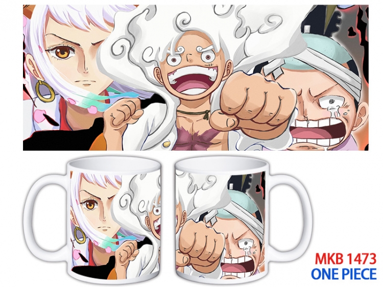 One Piece Anime color printing ceramic mug cup price for 5 pcs MKB-1473