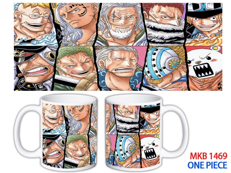 One Piece Anime color printing ceramic mug cup price for 5 pcs MKB-1469