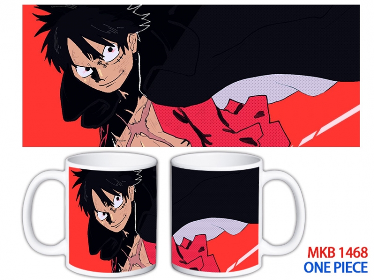 One Piece Anime color printing ceramic mug cup price for 5 pcs MKB-1468