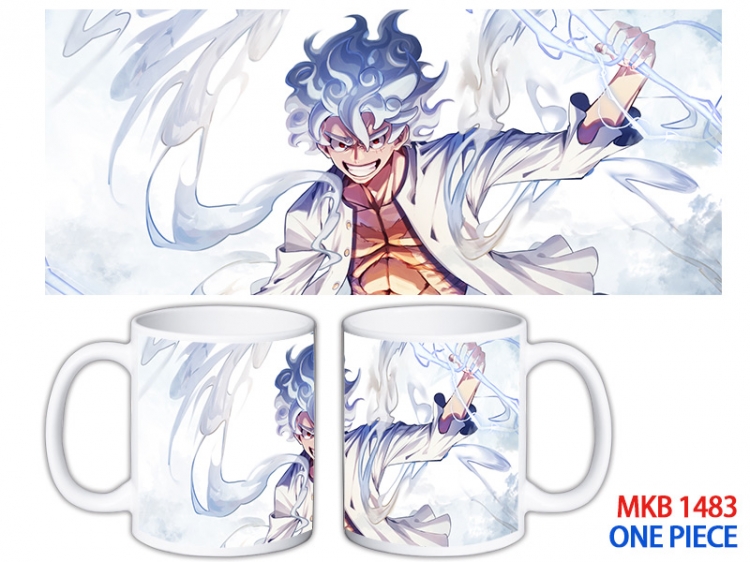 One Piece Anime color printing ceramic mug cup price for 5 pcs MKB-1483